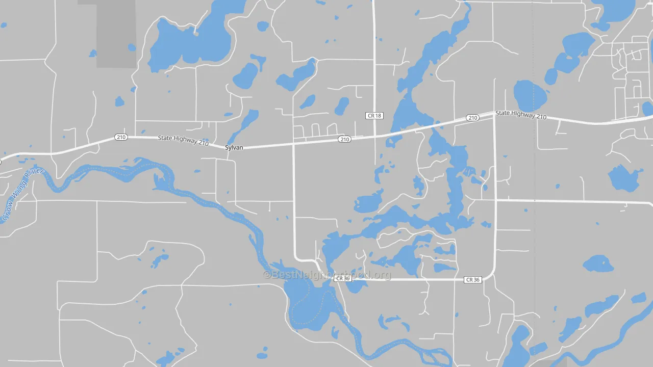 Transit Grade map of Sylvan, MN
