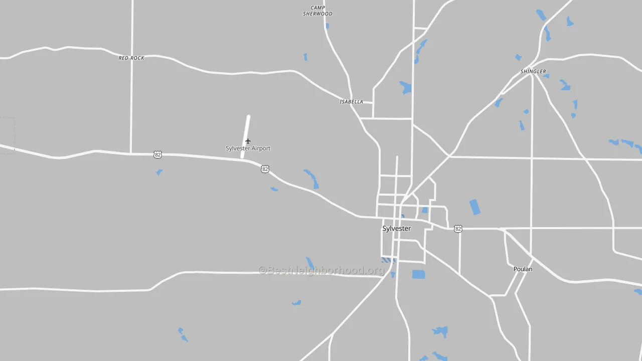 Transit Grade map of Sylvester, GA