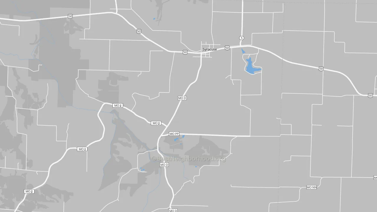 Transit Grade map of Syracuse, MO