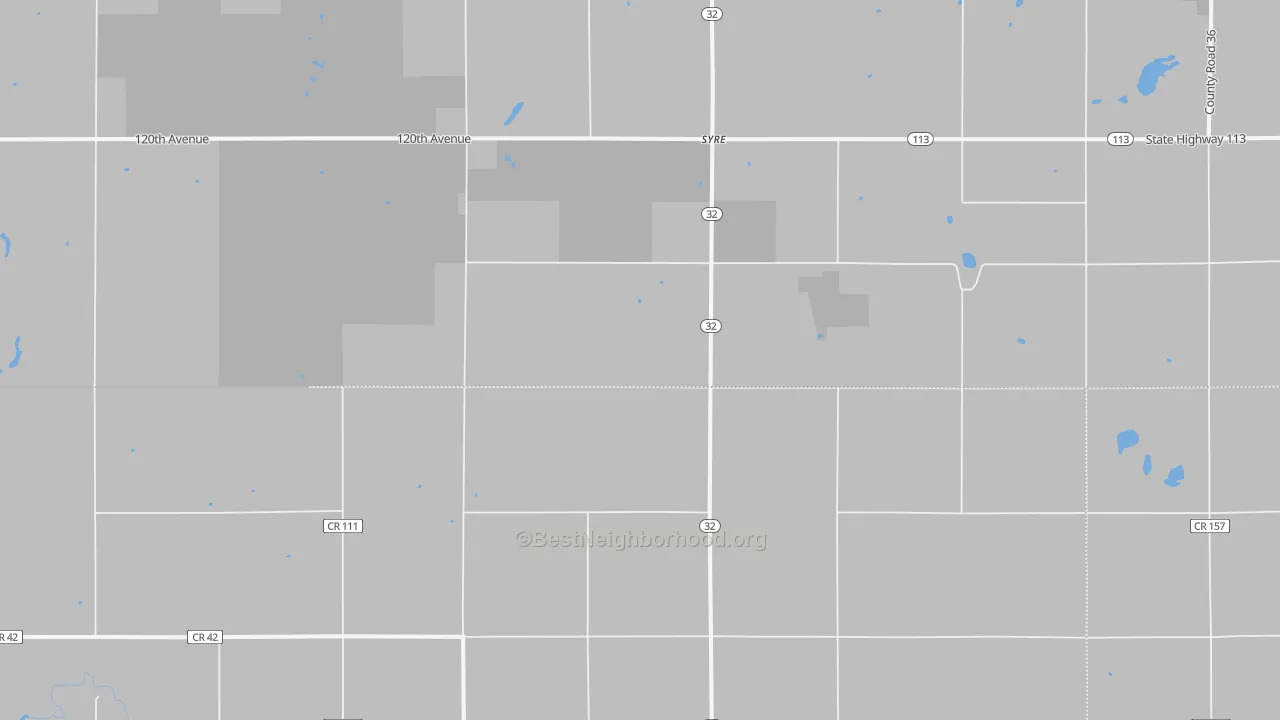 Transit Grade map of Syre, MN