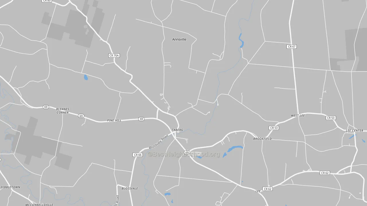 Transit Grade map of Taberg, NY