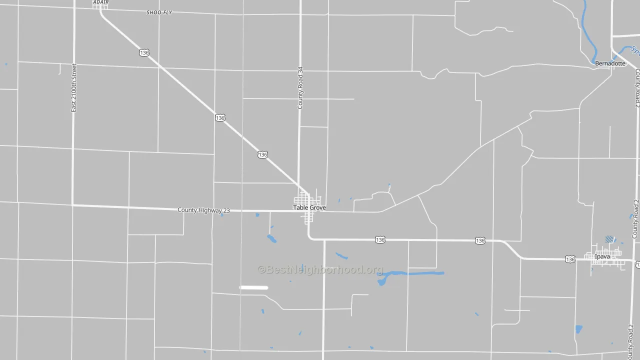 Transit Grade map of Table Grove, IL