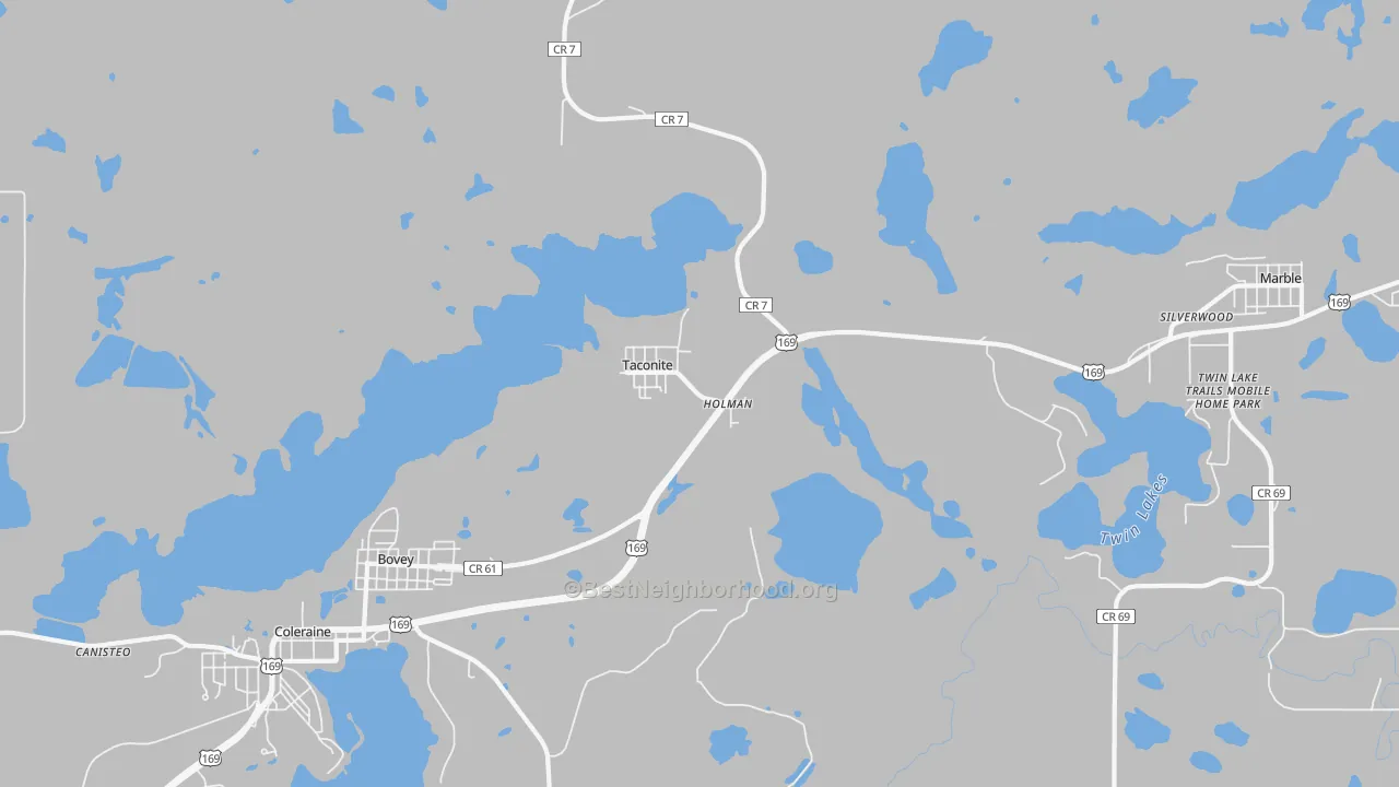 Transit Grade map of Taconite, MN