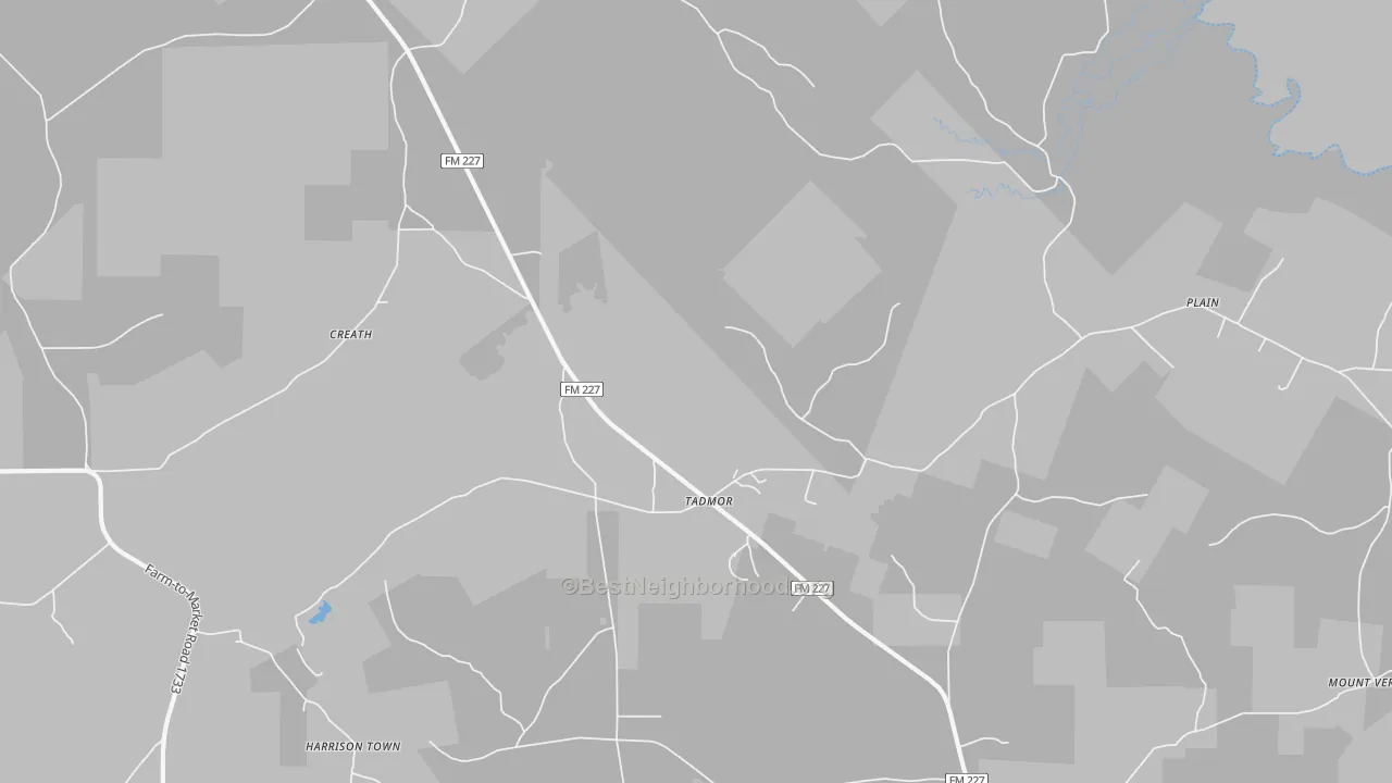 Transit Grade map of Tadmor, TX