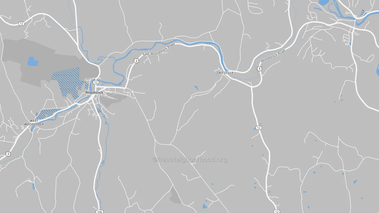 Transit Grade map of Taftsville, VT