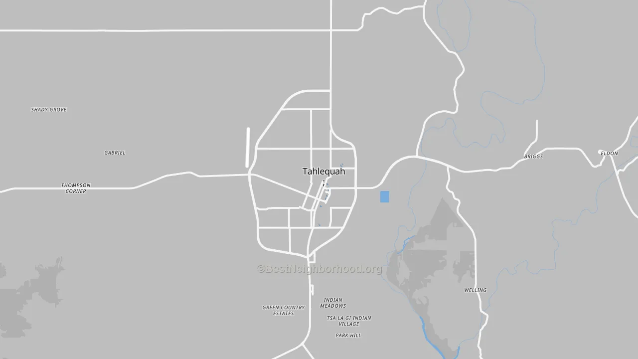 Transit Grade map of Tahlequah, OK