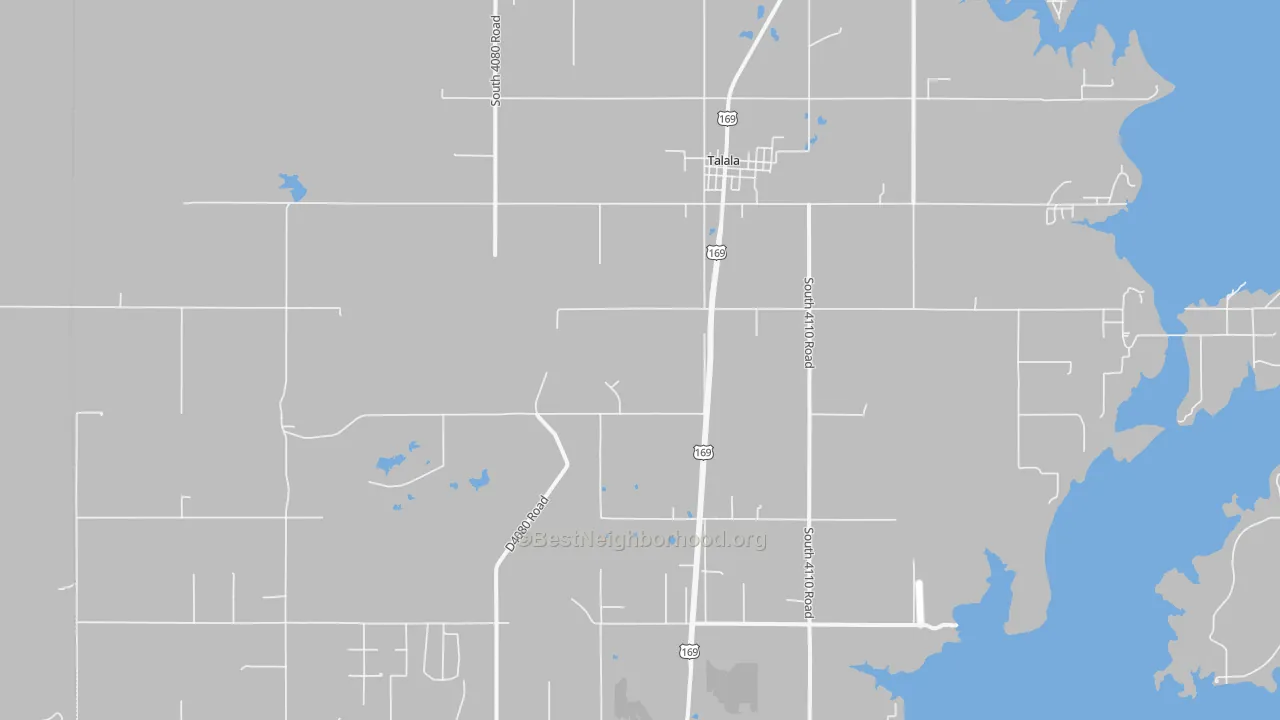 Transit Grade map of Talala, OK