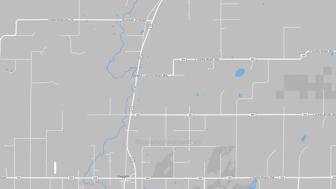 Transit Grade map of Talbot, MI