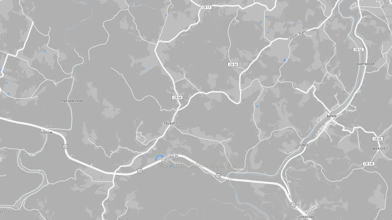 Transit Grade map of Talbott, WV
