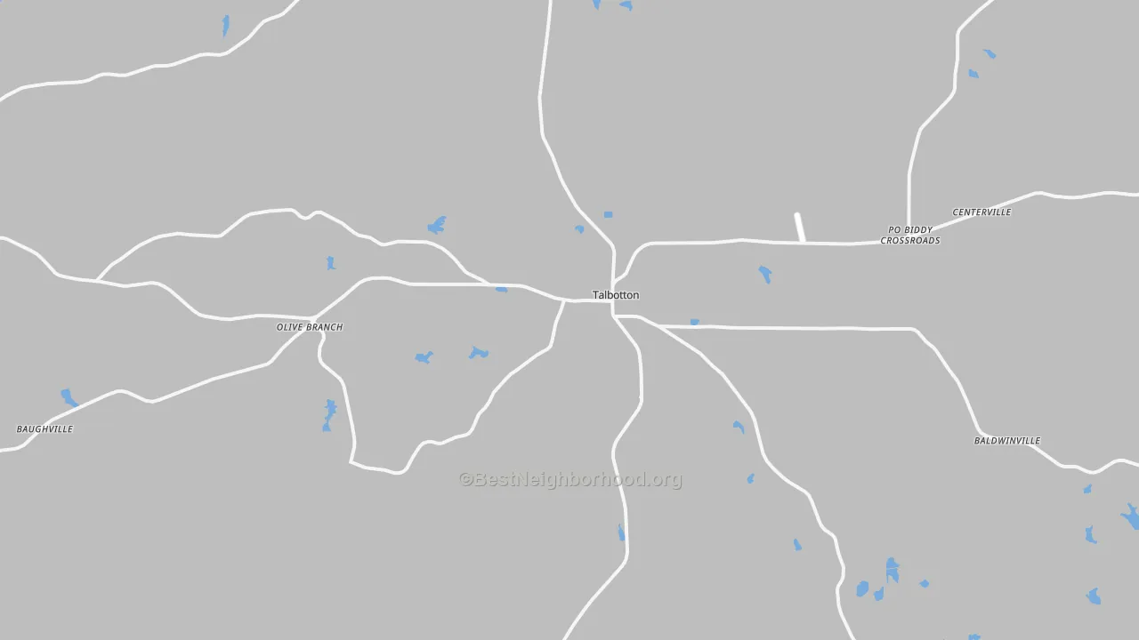 Transit Grade map of Talbotton, GA