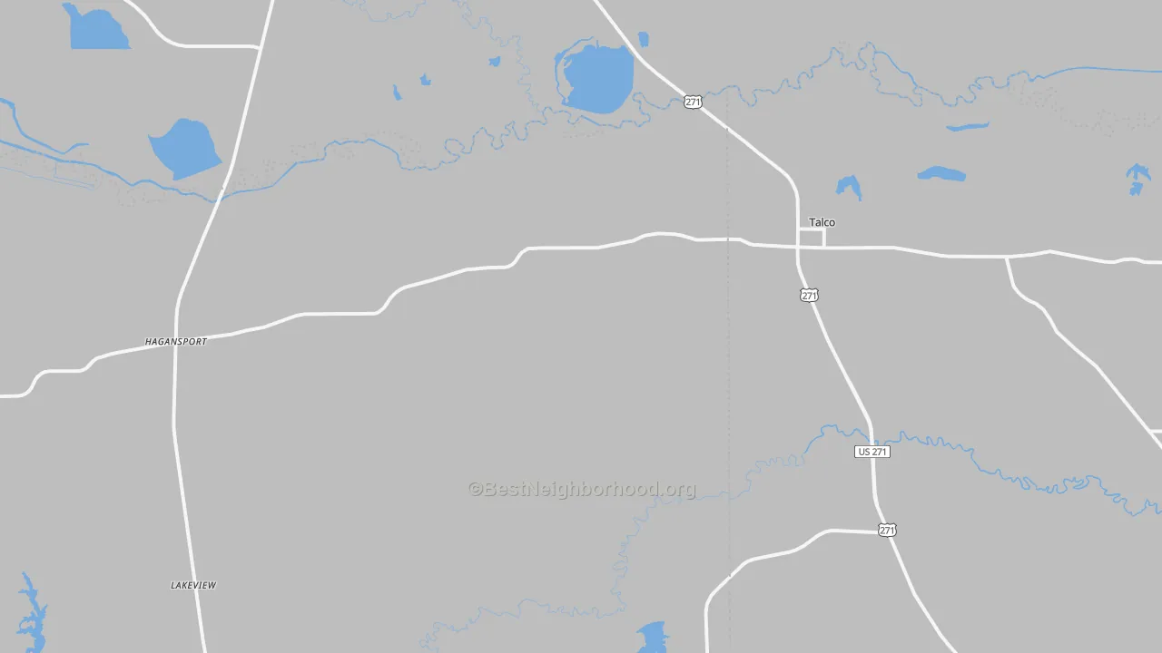 Transit Grade map of Talco, TX