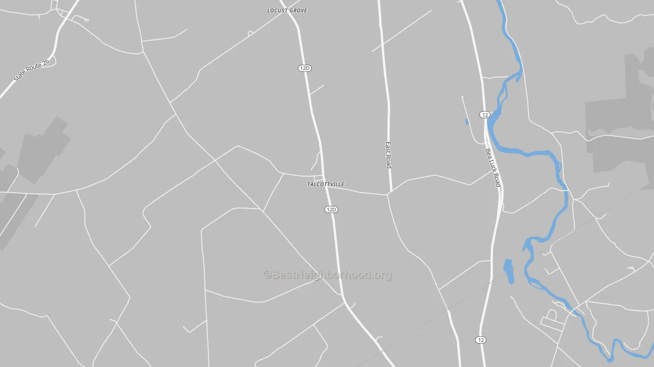 Transit Grade map of Talcottville, NY