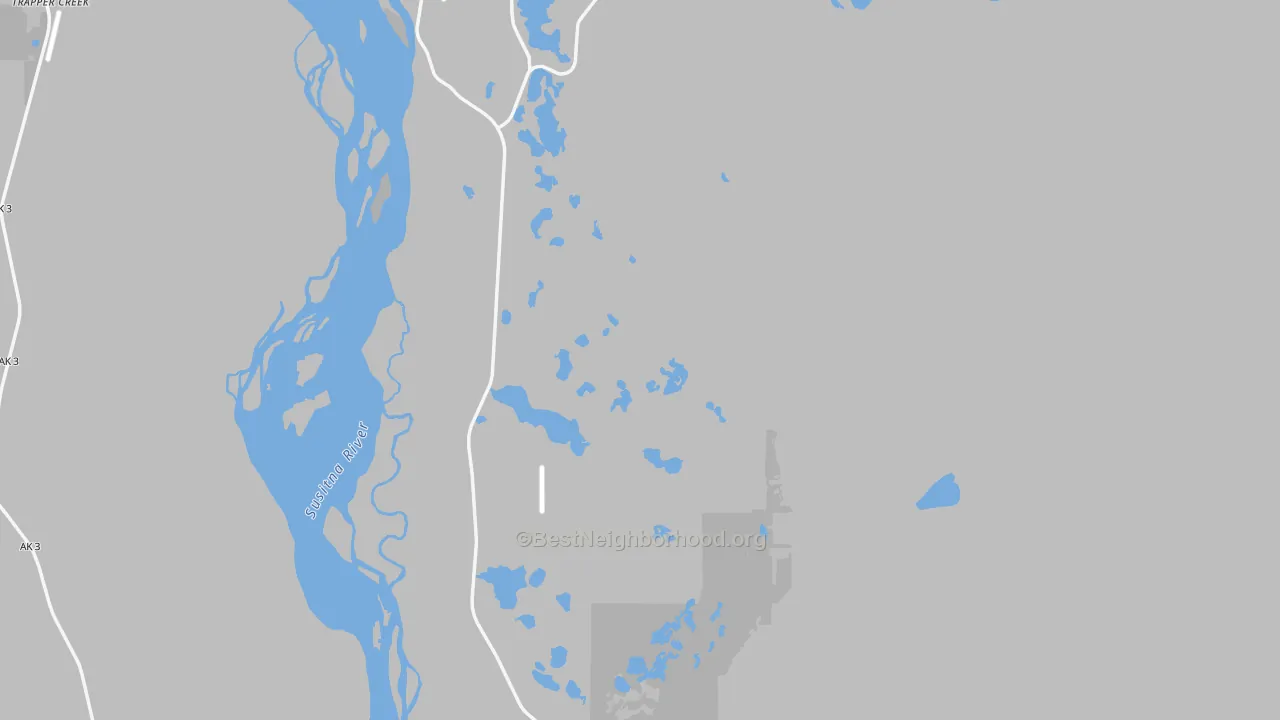Transit Grade map of Talkeetna, AK