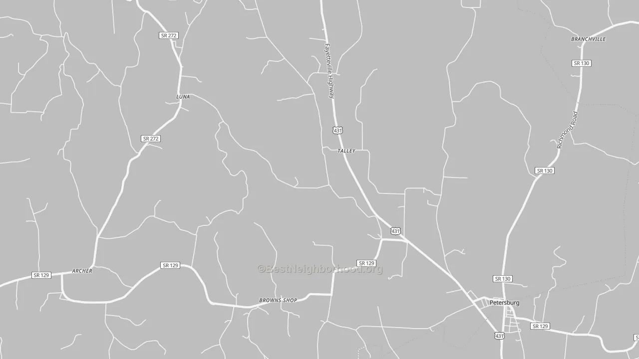 Transit Grade map of Talley, TN
