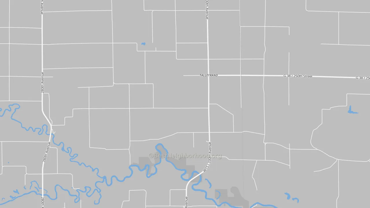 Transit Grade map of Talleyrand, IA