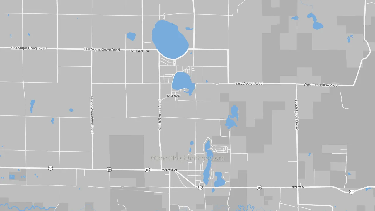 Transit Grade map of Tallman, MI
