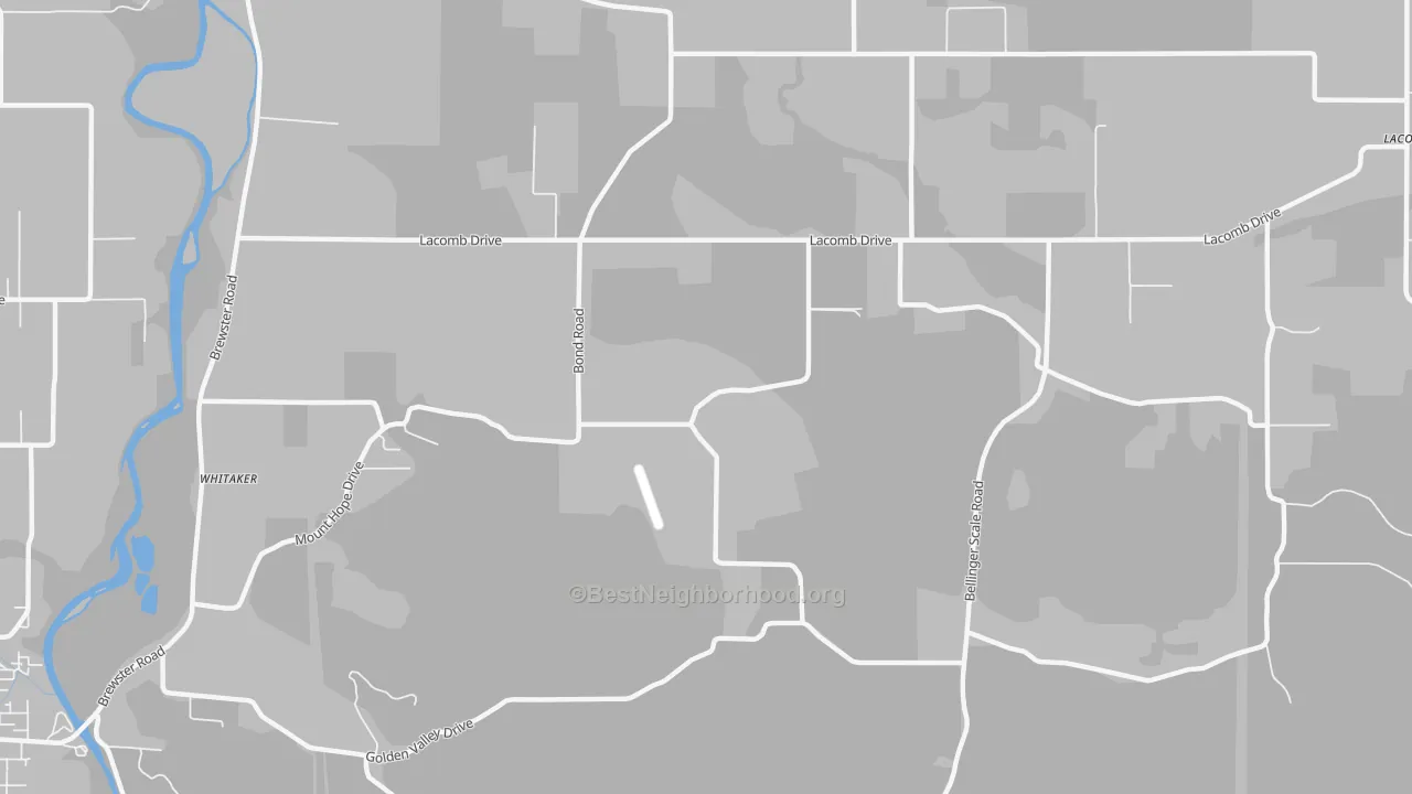 Transit Grade map of Tallman, OR