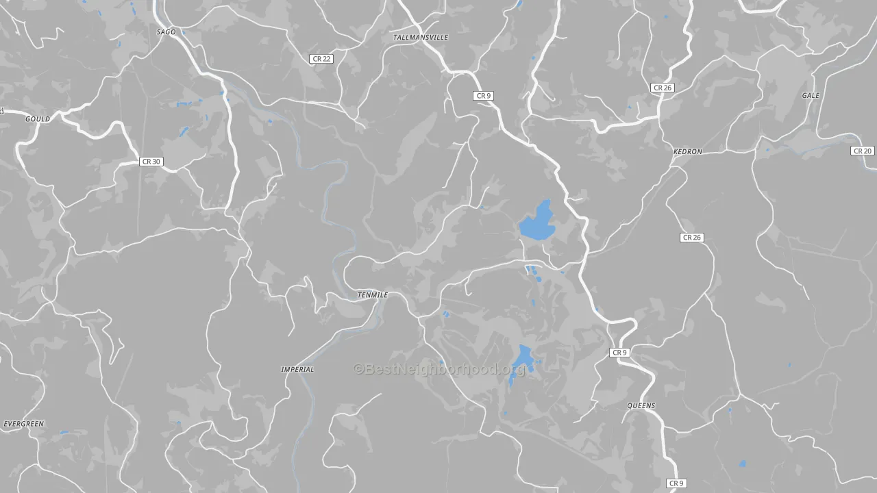 Transit Grade map of Tallmansville, WV