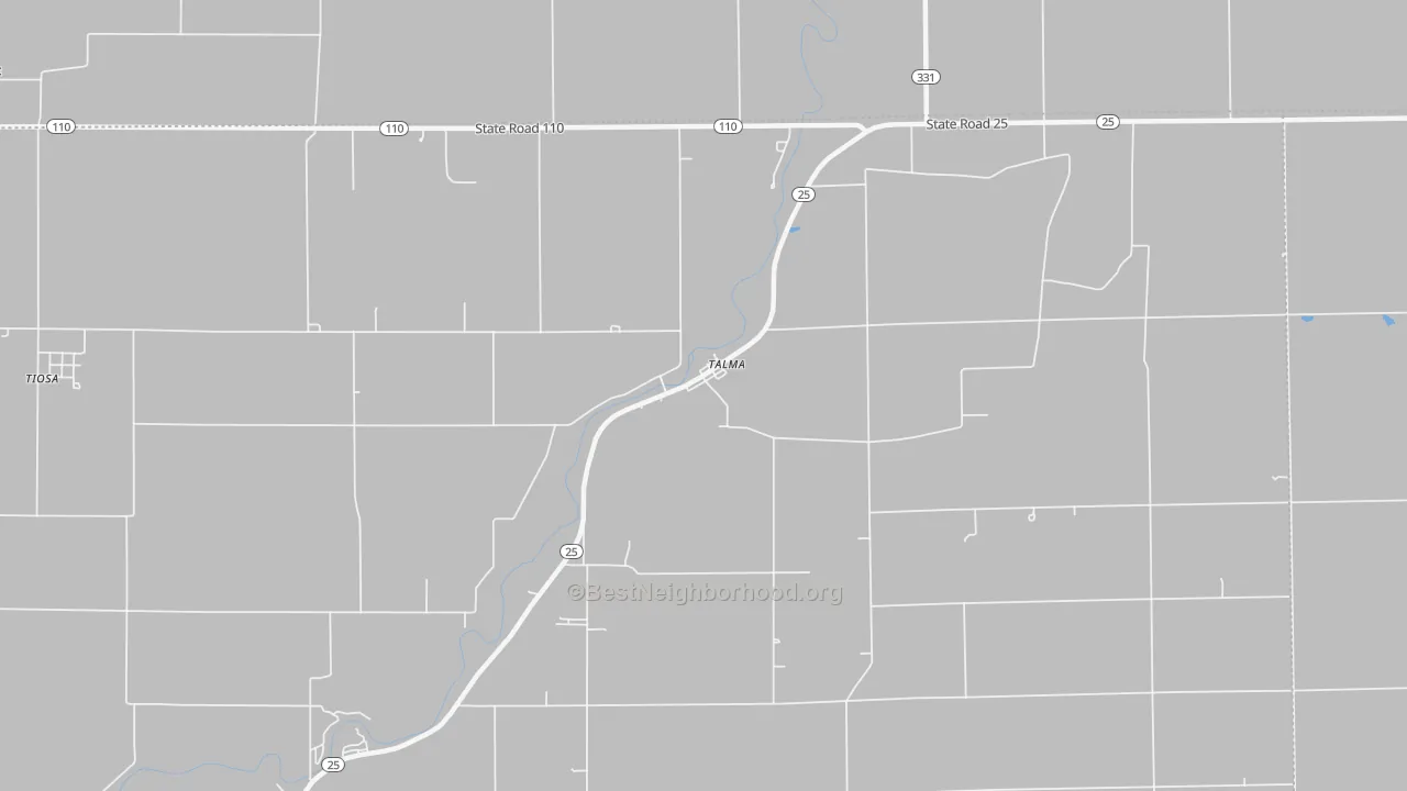 Transit Grade map of Talma, IN