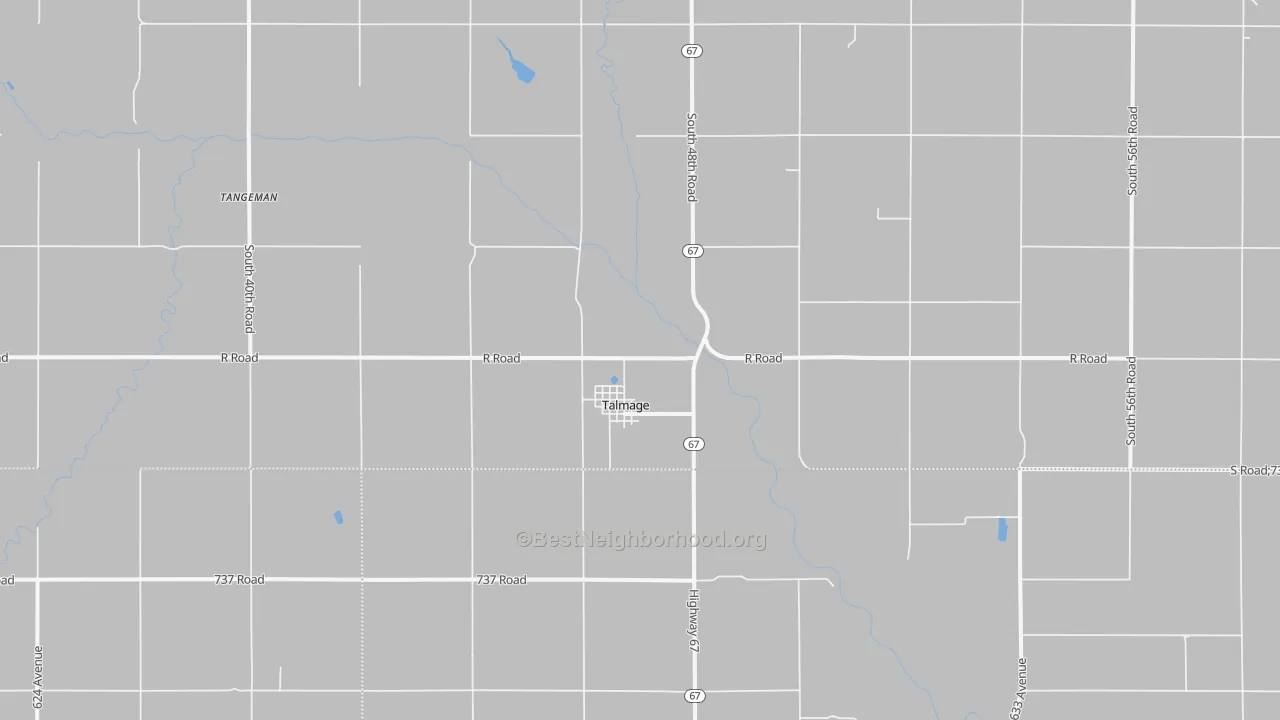 Transit Grade map of Talmage, NE