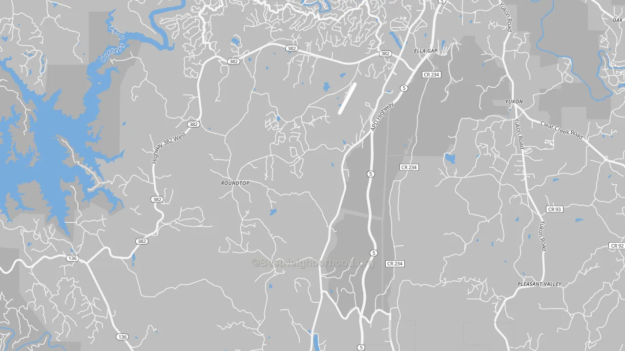 Transit Grade map of Talona, GA