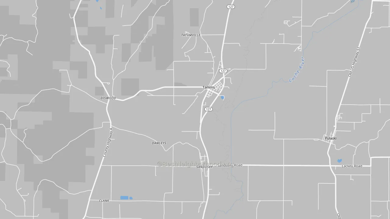 Transit Grade map of Tamms, IL
