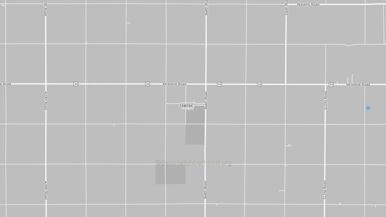 Transit Grade map of Tamora, NE