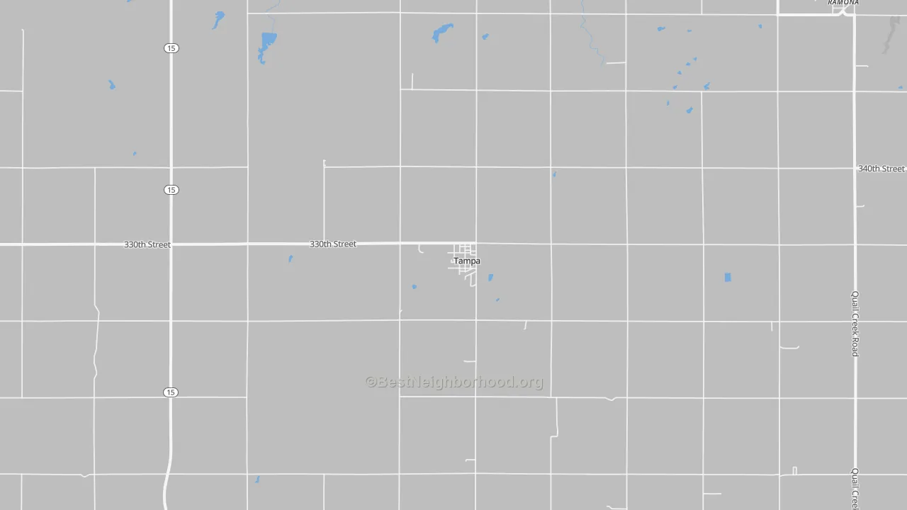 Transit Grade map of Tampa, KS