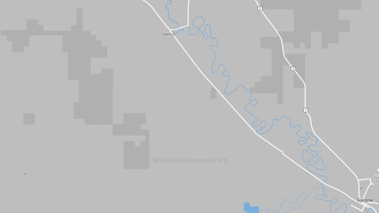 Transit Grade map of Tampico, MT