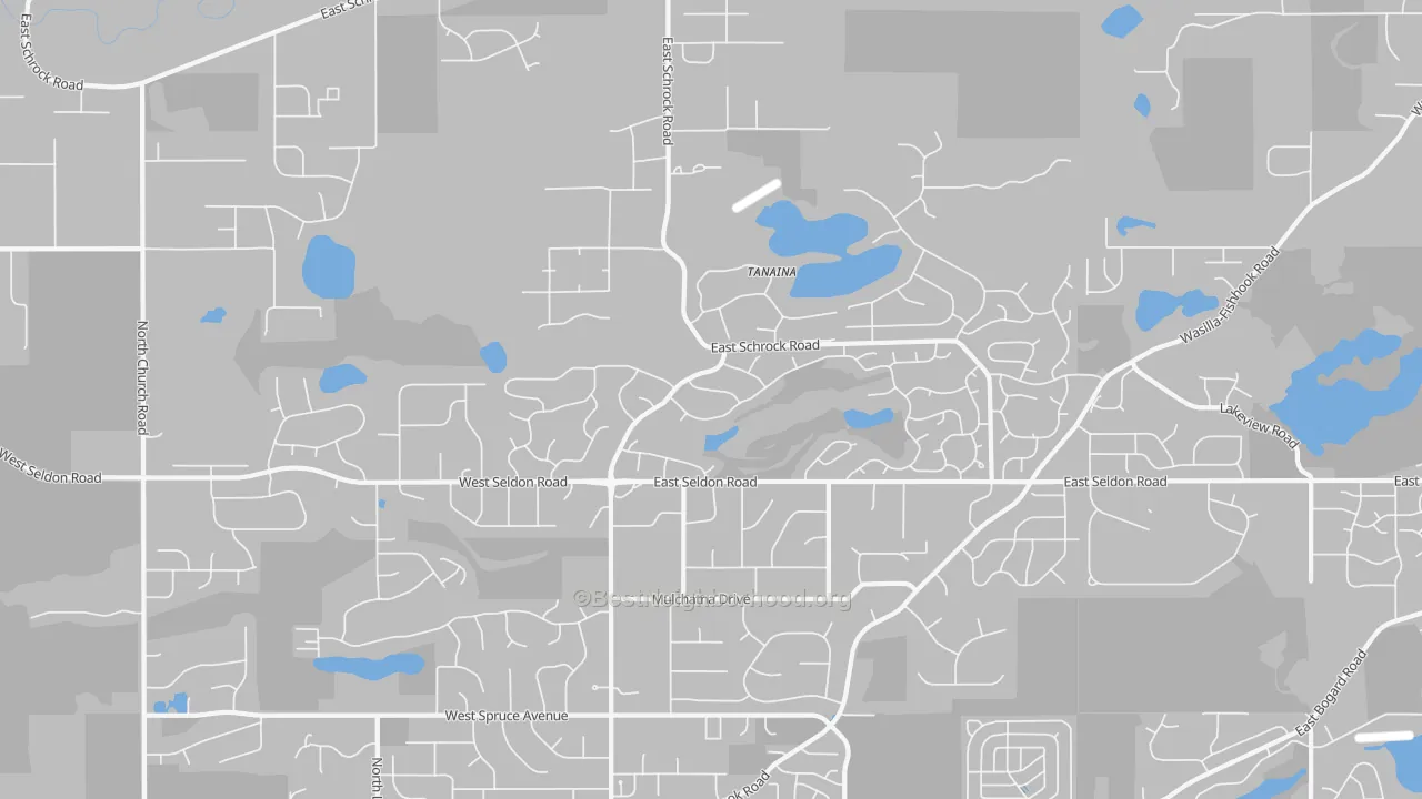 Transit Grade map of Tanaina, AK