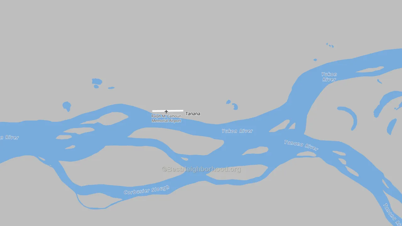 Transit Grade map of Tanana, AK
