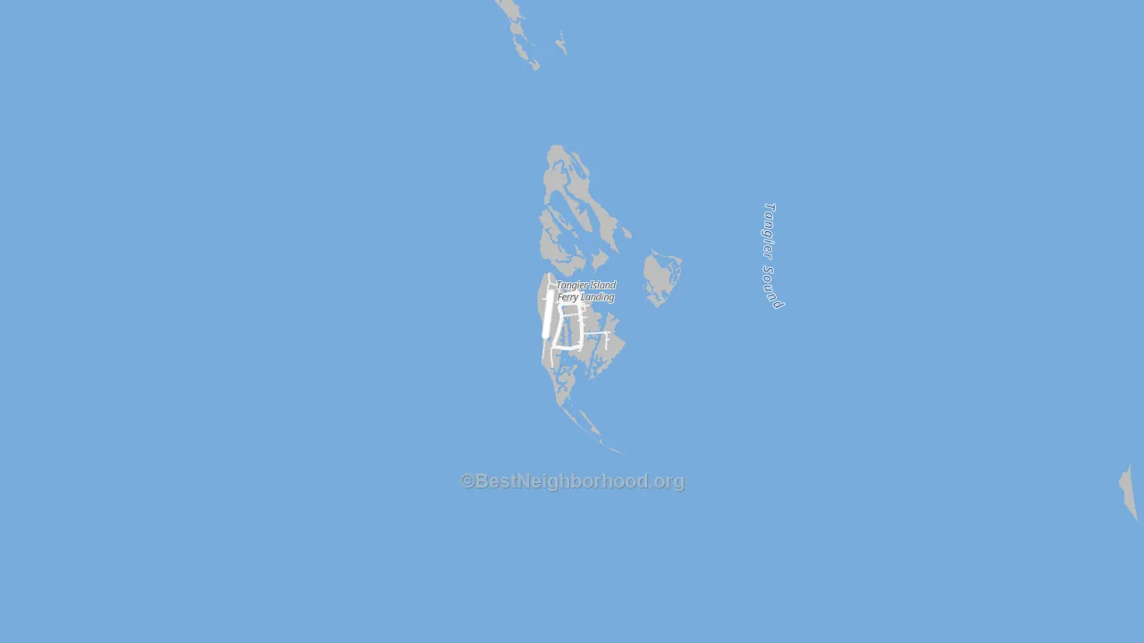 Transit Grade map of Tangier, VA