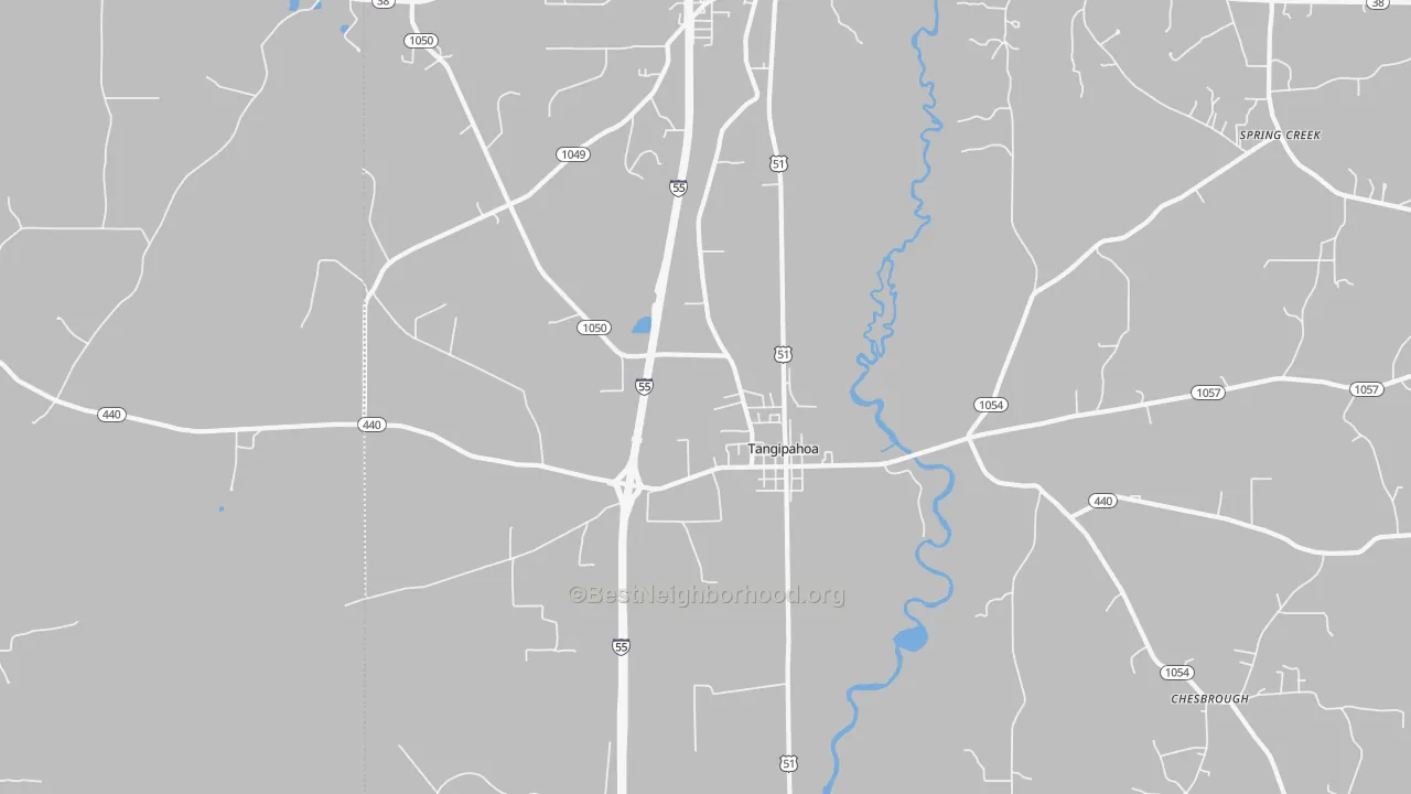 Transit Grade map of Tangipahoa, LA