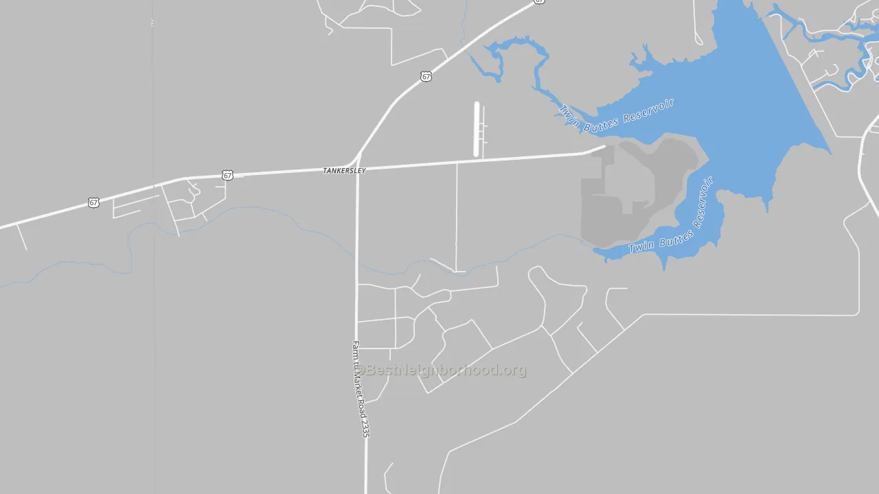 Transit Grade map of Tankersley, TX