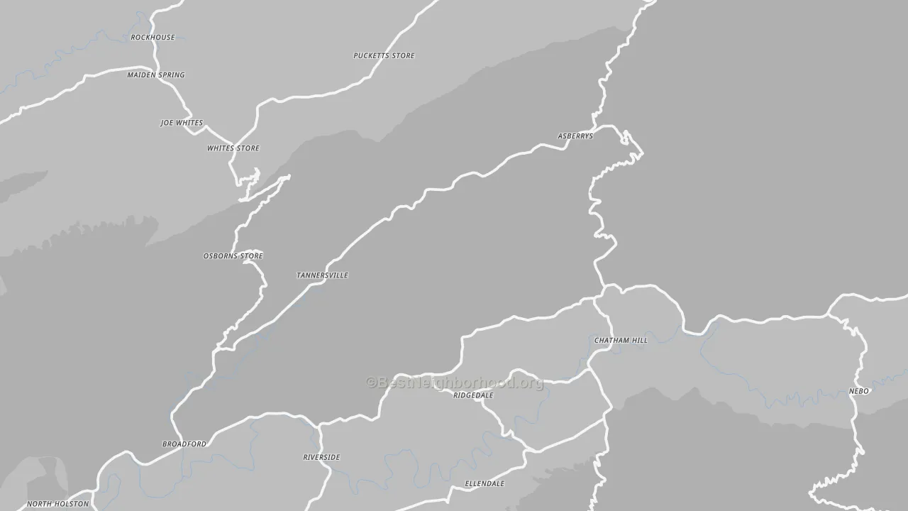 Transit Grade map of Tannersville, VA