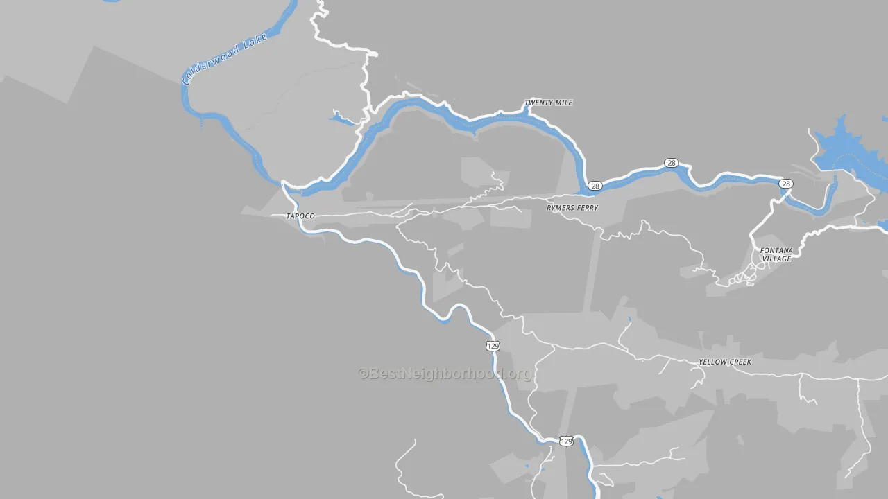 Transit Grade map of Tapoco, NC