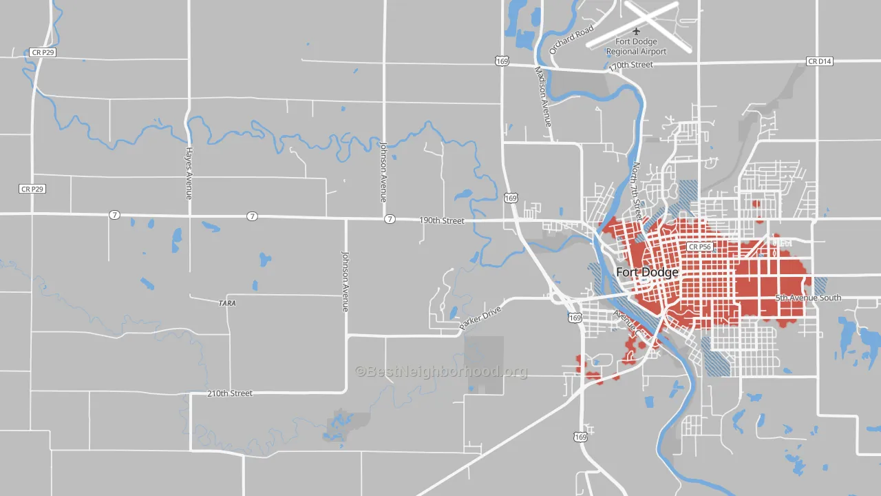 Transit Grade map of Tara, IA