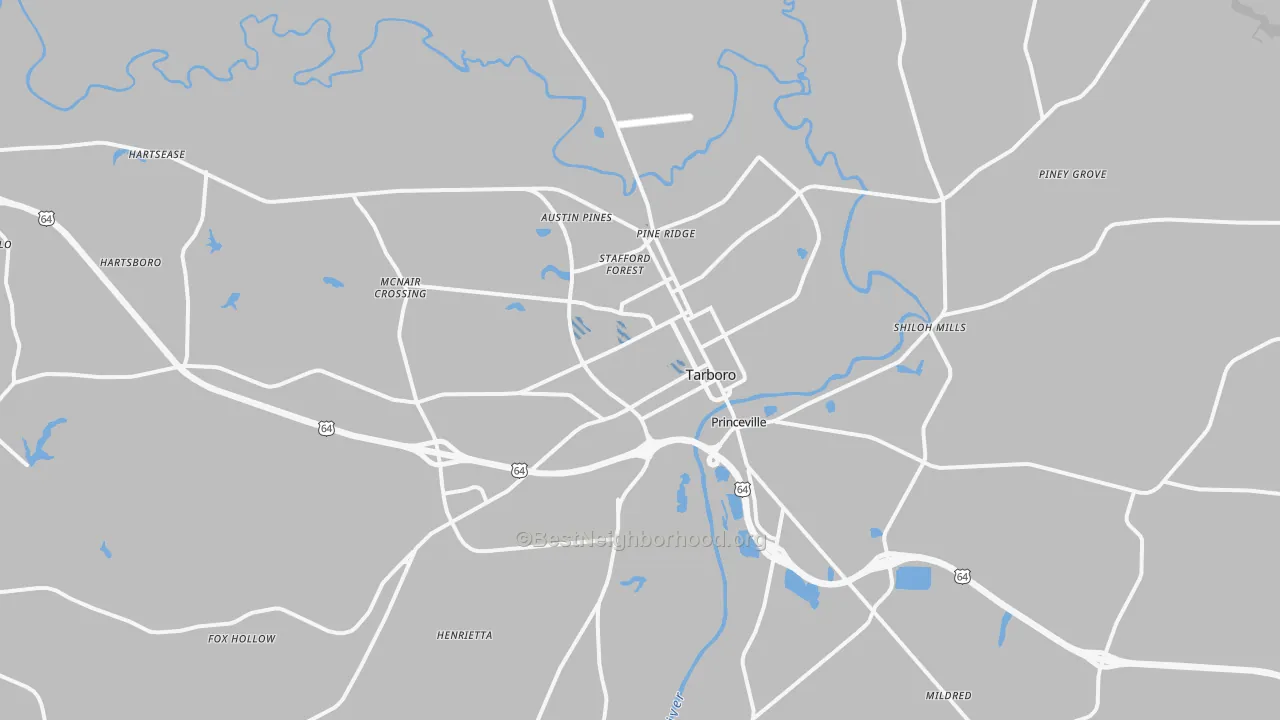 Transit Grade map of Tarboro, NC