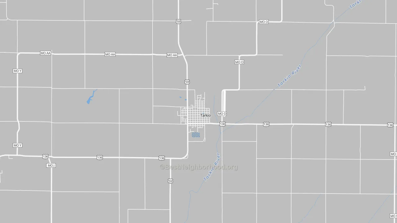 Transit Grade map of Tarkio, MO