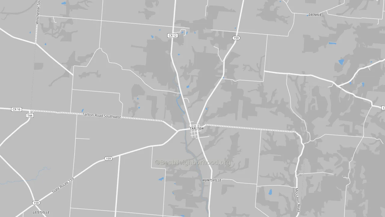 Transit Grade map of Tarlton, OH