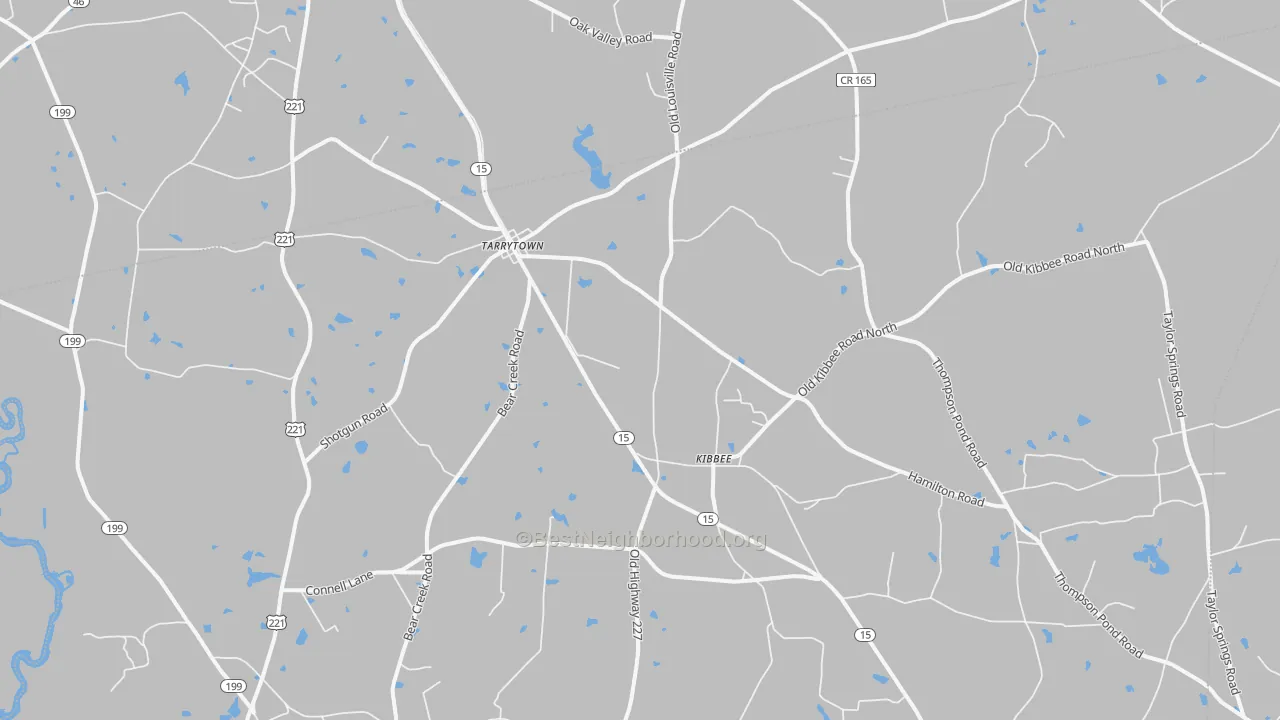 Transit Grade map of Tarrytown, GA