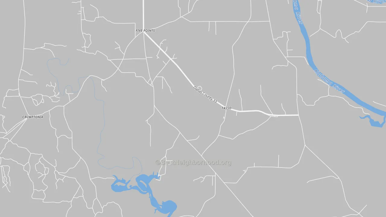 Transit Grade map of Tasso, AL