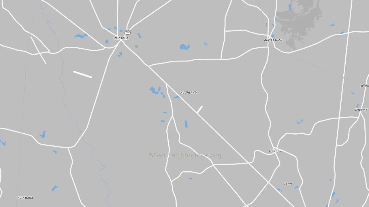 Transit Grade map of Tattnall County, GA