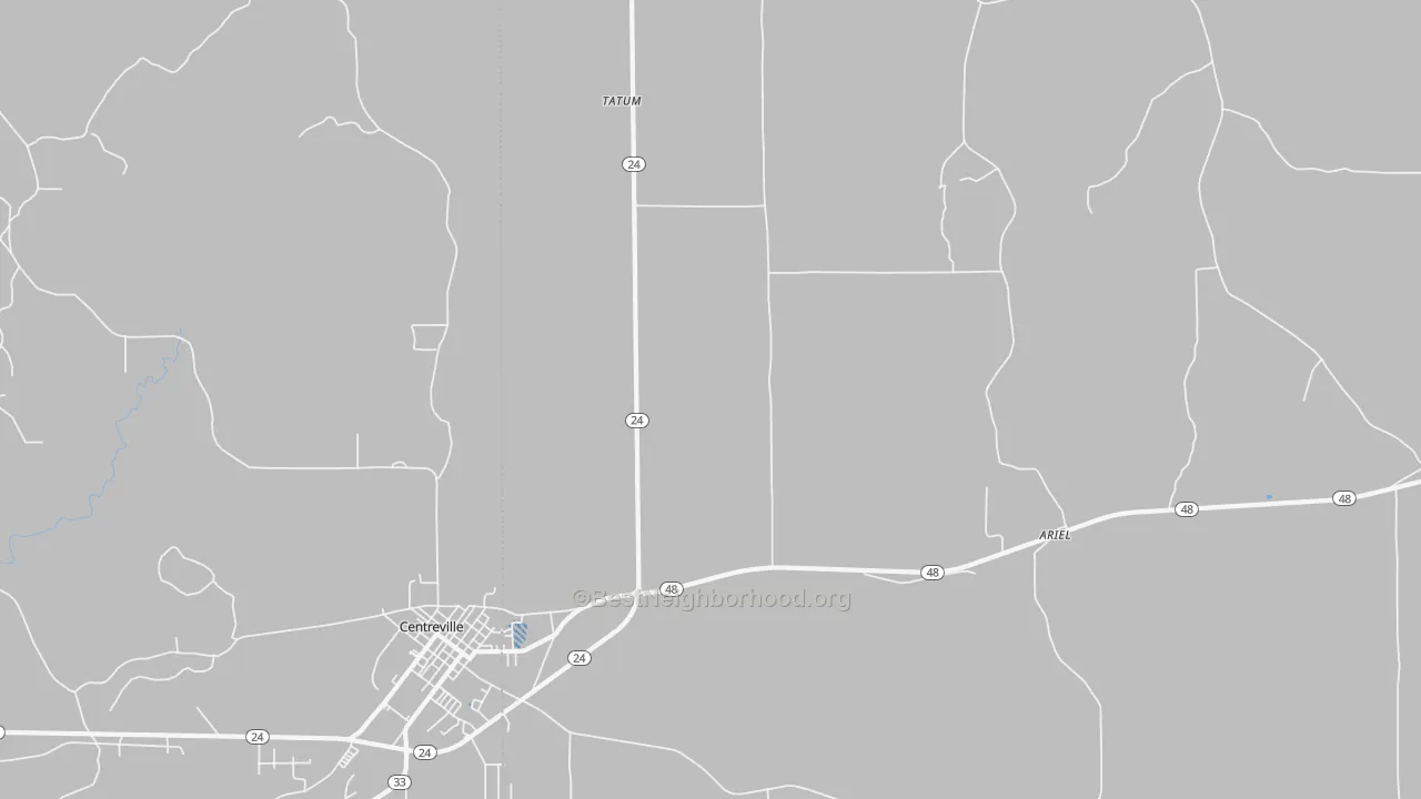 Transit Grade map of Tatum, MS