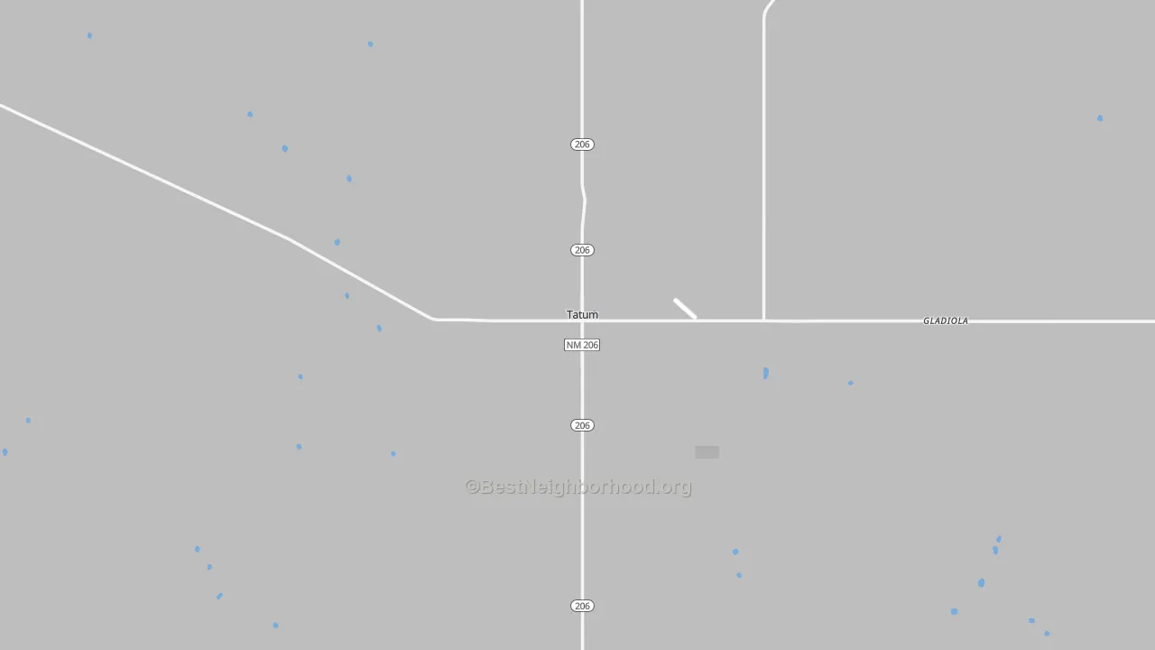 Transit Grade map of Tatum, NM