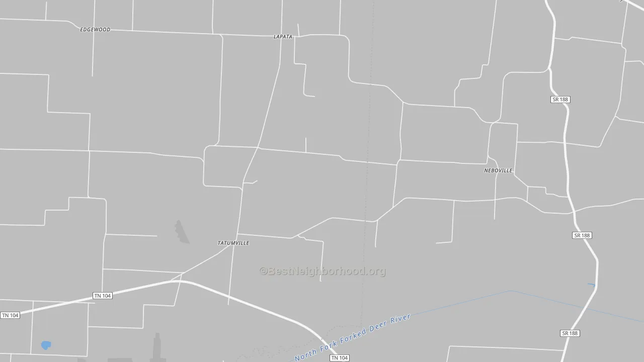 Transit Grade map of Tatumville, TN