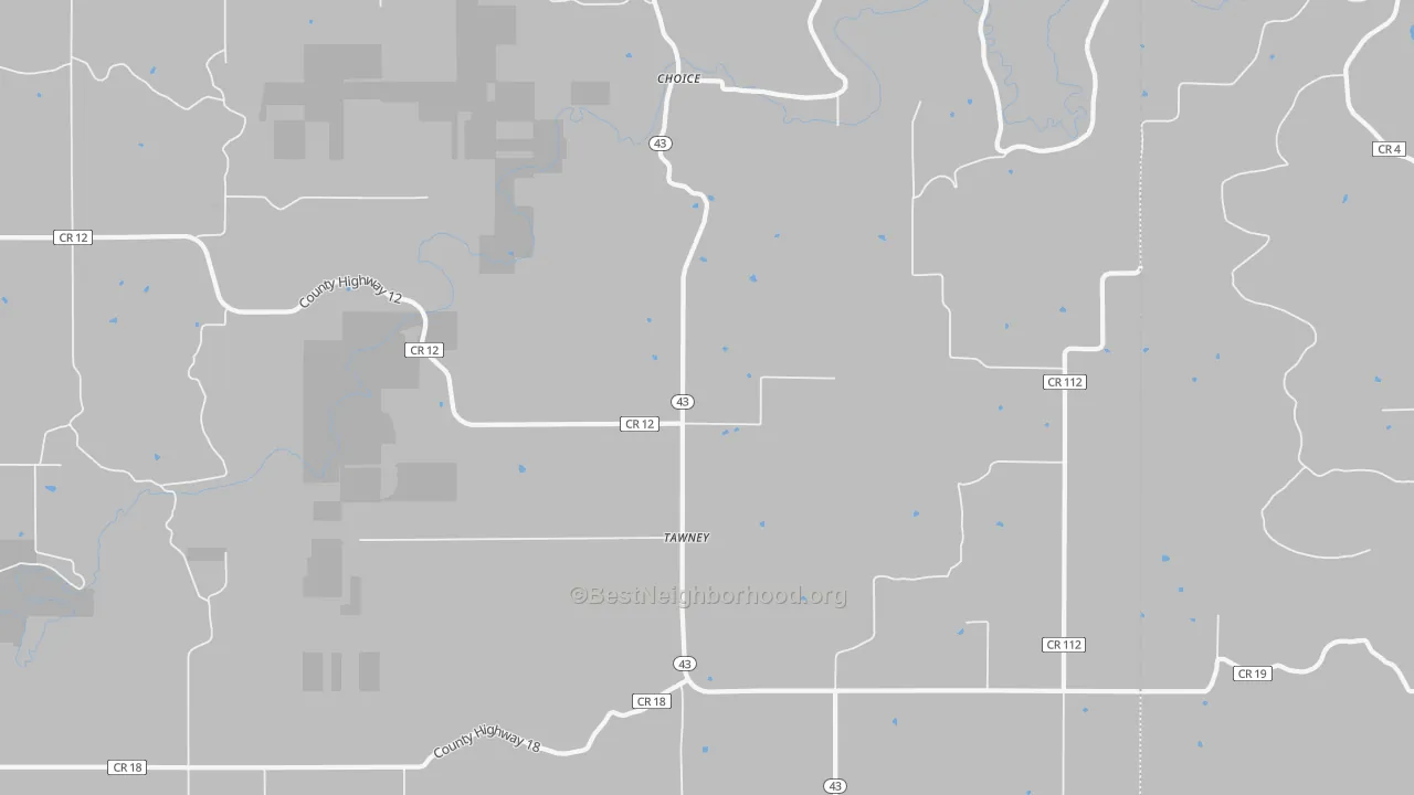 Transit Grade map of Tawney, MN