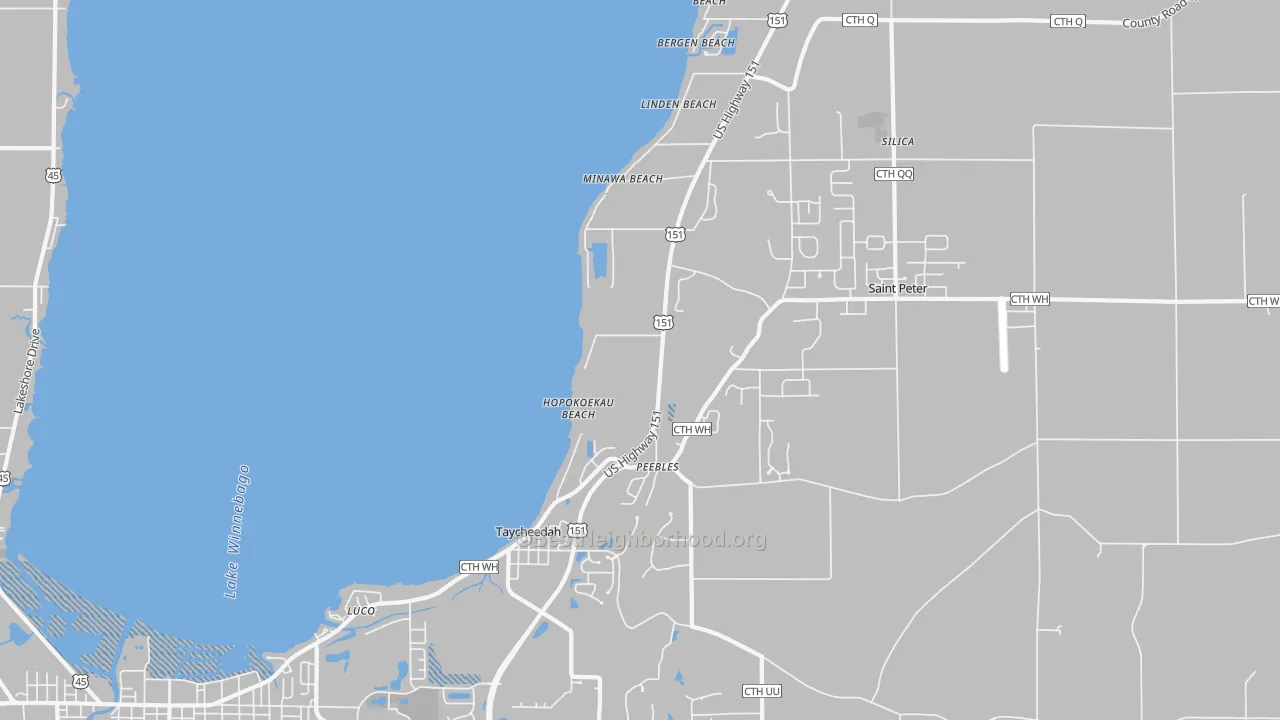 Transit Grade map of Taycheedah, WI
