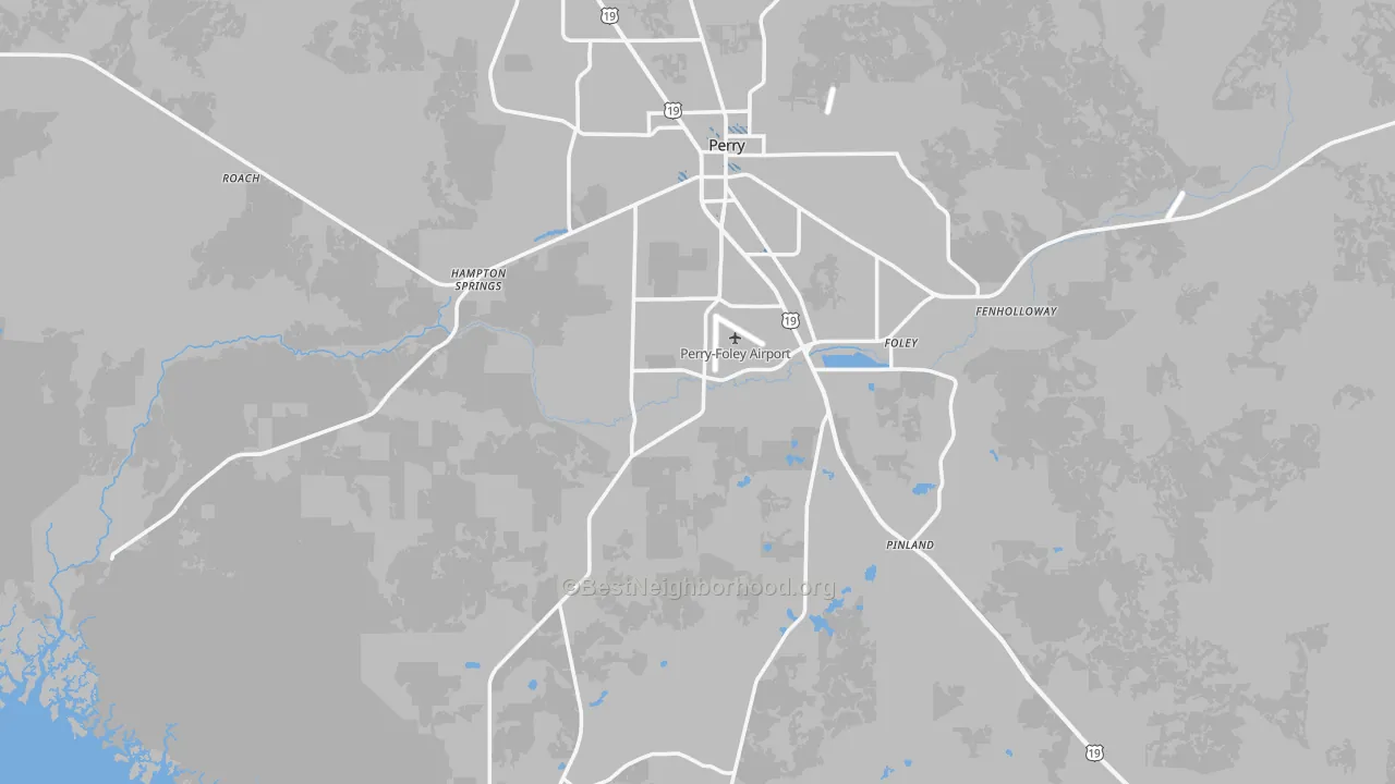 Transit Grade map of Taylor County, FL