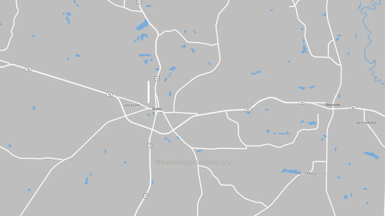 Transit Grade map of Taylor County, GA